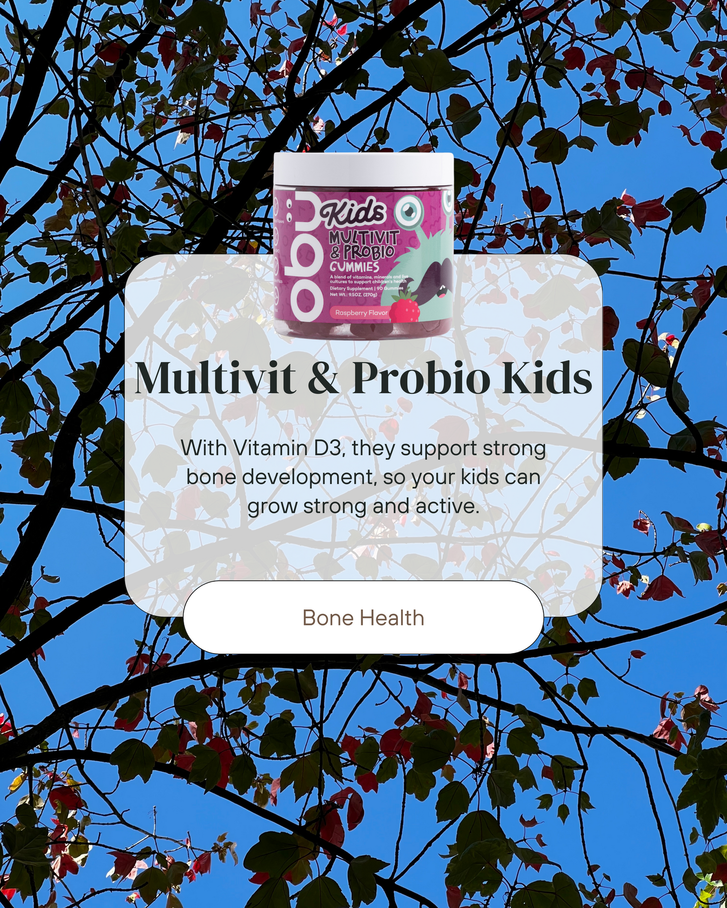 Kids Multivitamin & Probiotic Gummies 90 Gummies