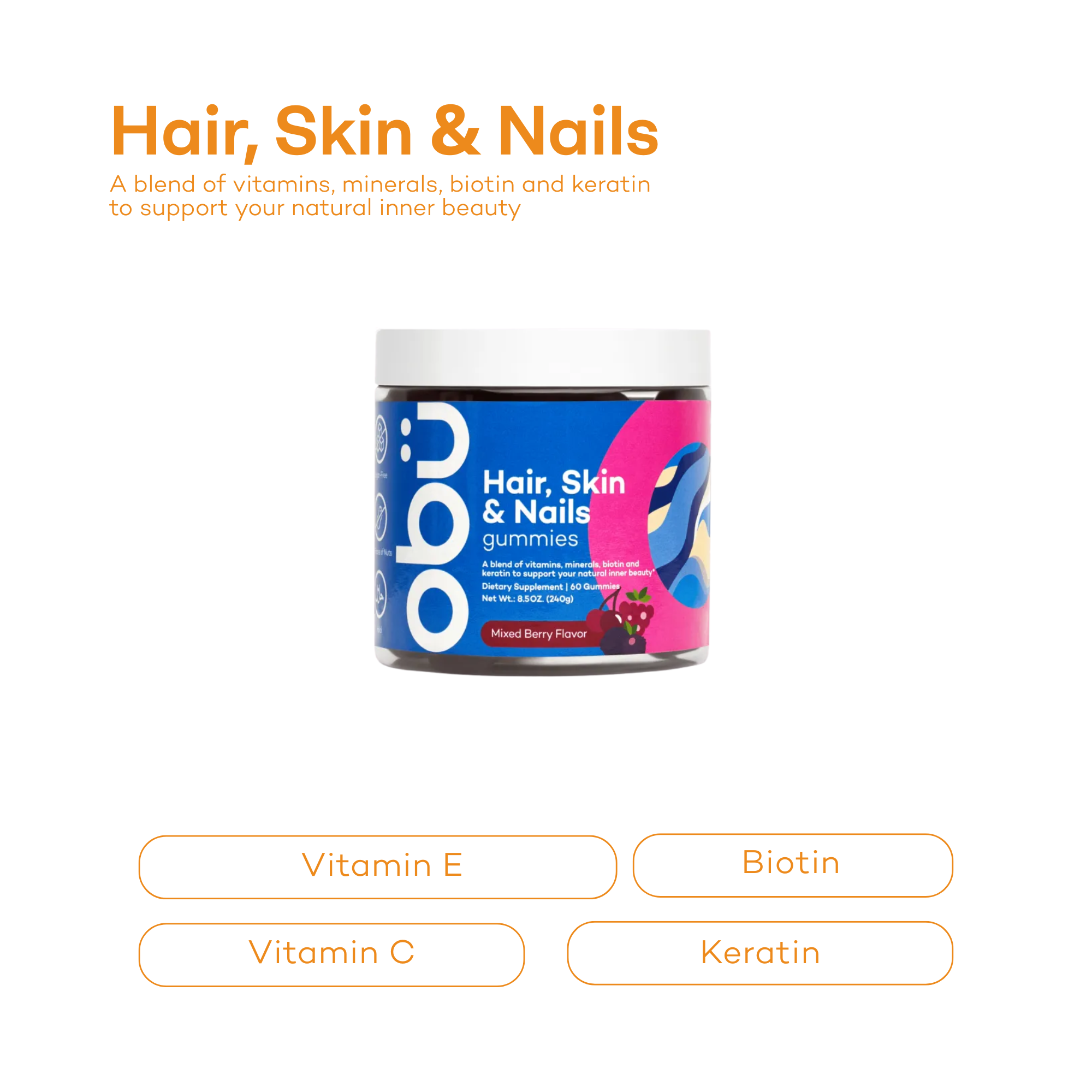 Hair, Nail & Skin Gummies